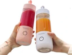 Merkloos Draagbare Mini Blender - USB Oplaadbaar - Draadloos - Wit - 350ml -Kookgerei Koning Verkoop 1200x925 2