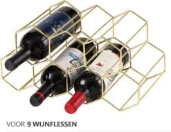 Wijnrek Hexagon 9 Flessen | Flessenrek | Wijn Accessoires | Wijnkast | Wijnrek Metaal | Wijnrekken | Wijnfleshouder | Wijnhouder | Goud 25 Wijnrek Hexagon 9 Flessen | Flessenrek | Wijn Accessoires | Wijnkast | Wijnrek Metaal | Wijnrekken | Wijnfleshouder | Wijnhouder | Goud -Kookgerei Koning Verkoop 1200x928 11