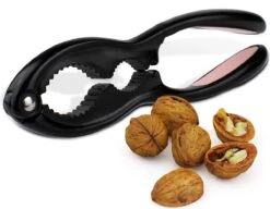 Nimma® Notenkraker - 17 Cm - Walnoten / Noten Kraker - Walnotenkraker - RVS - Zwart