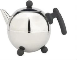 Bredemeijer - Theepot Bella Ronde 1,2L Zwart Beslag - Dubbelwandig -Kookgerei Koning Verkoop 1200x932