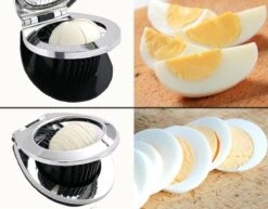 Multifunctionele Eiersnijder - RVS - Zwart/Zilver -Kookgerei Koning Verkoop 1200x936 5