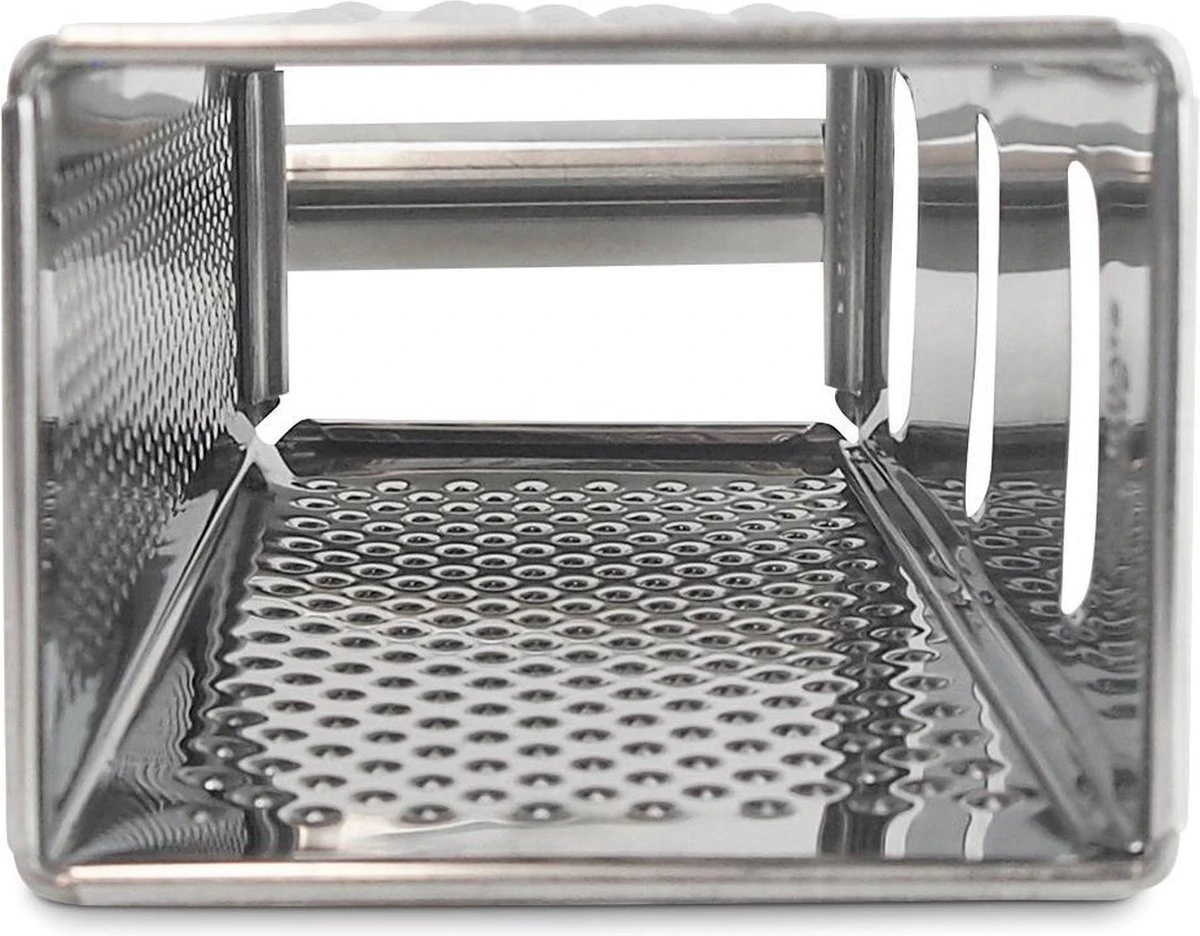 Blokrasp - RVS - Zilver - Kaas Raspen - Groente Raspen - Plakken Snijden - Messen - Blok 8 Blokrasp - RVS - Zilver - Kaas Raspen - Groente Raspen - Plakken Snijden - Messen - Blok - Afbeelding 8