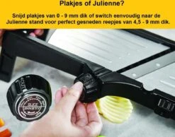 Mandoline - Vlijmscherp - Keukensnijder – Groentesnijder – Incl. Anti Snij Handschoenen En Snij Hulp - Qwality 11 Mandoline - Vlijmscherp - Keukensnijder – Groentesnijder – Incl. Anti Snij Handschoenen En Snij Hulp - Qwality -Kookgerei Koning Verkoop 1200x942 4