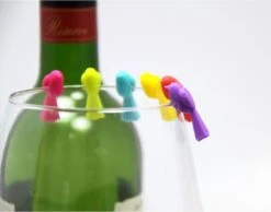 Merkloos Glasmarkers - Vogel - 6 Stuks -Kookgerei Koning Verkoop 1200x942 9