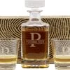 Personaliseerbare Whiskey Karaf Met 2 Glazen In Geschenkdoos - Decanteerkaraf Van 750ml