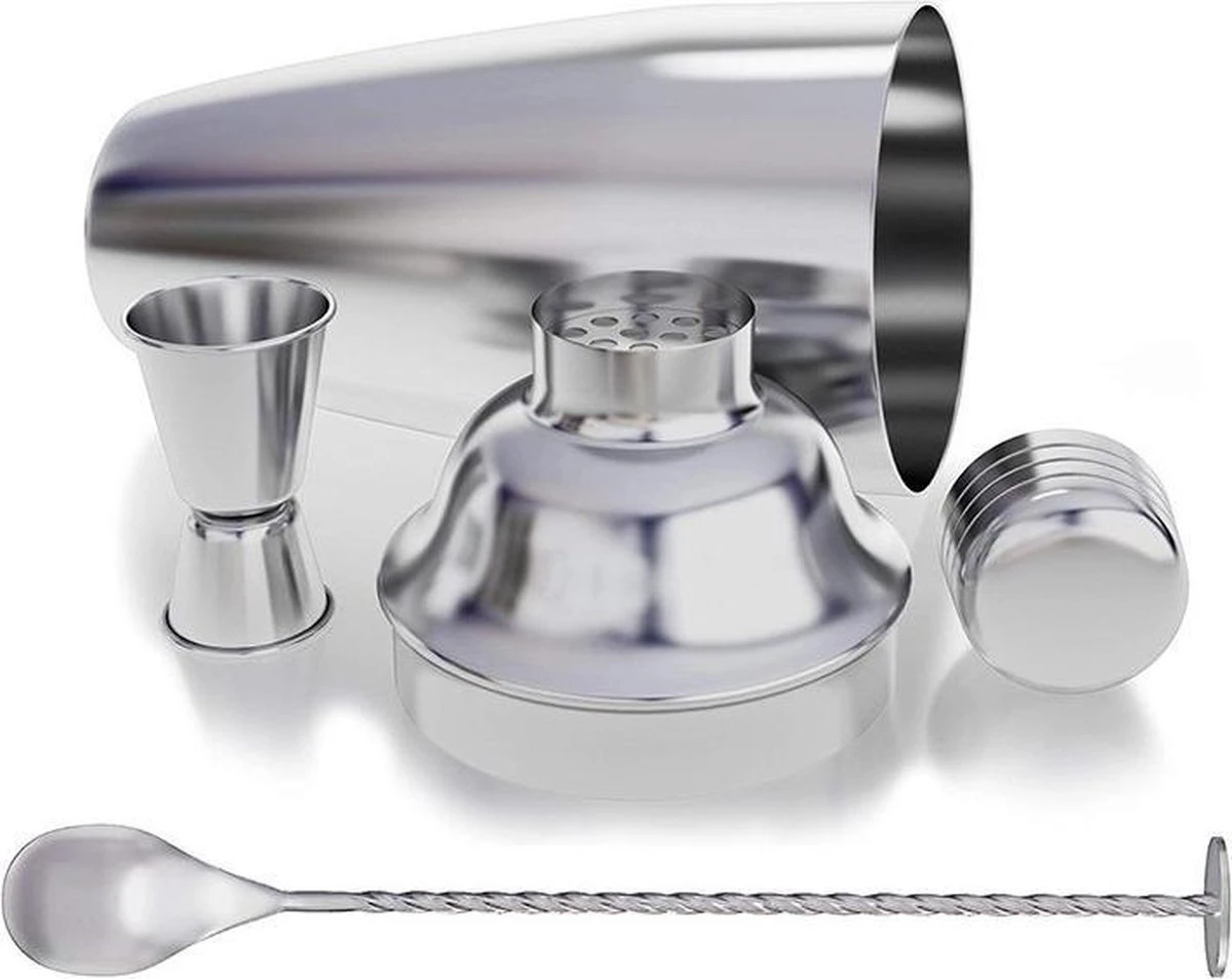 RVS Cocktail Shaker Set 700ml 5 RVS Cocktail Shaker Set 700ml - Afbeelding 5