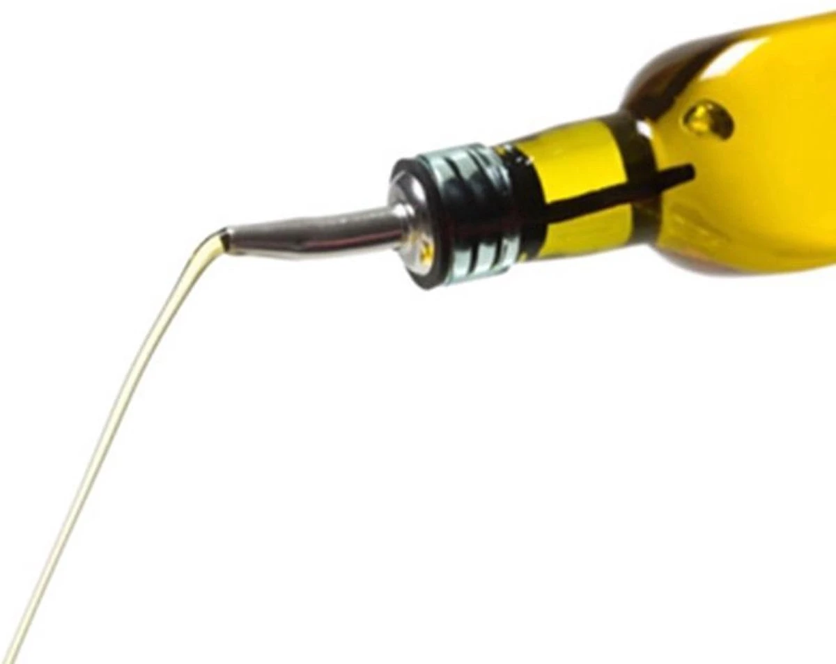 *** Premium RVS Schenktuit - Schenkdoppen - Wijn - Fles - Cocktail -Olijfolie- 2 Stuks-Heble®*** 2 *** Premium RVS Schenktuit - Schenkdoppen - Wijn - Fles - Cocktail -Olijfolie- 2 Stuks-Heble®*** - Afbeelding 2