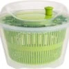 Excellent Houseware Slacentrifuge / Slazwierder / Sladroger Kunststof 5 Liter - Deksel Groen - Salade Spinner
