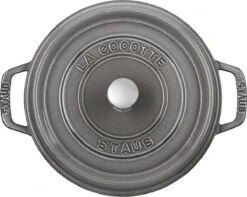 Staub Cocotte - Rond - 24 Cm - Grafietgrijs -Kookgerei Koning Verkoop 1200x958 8