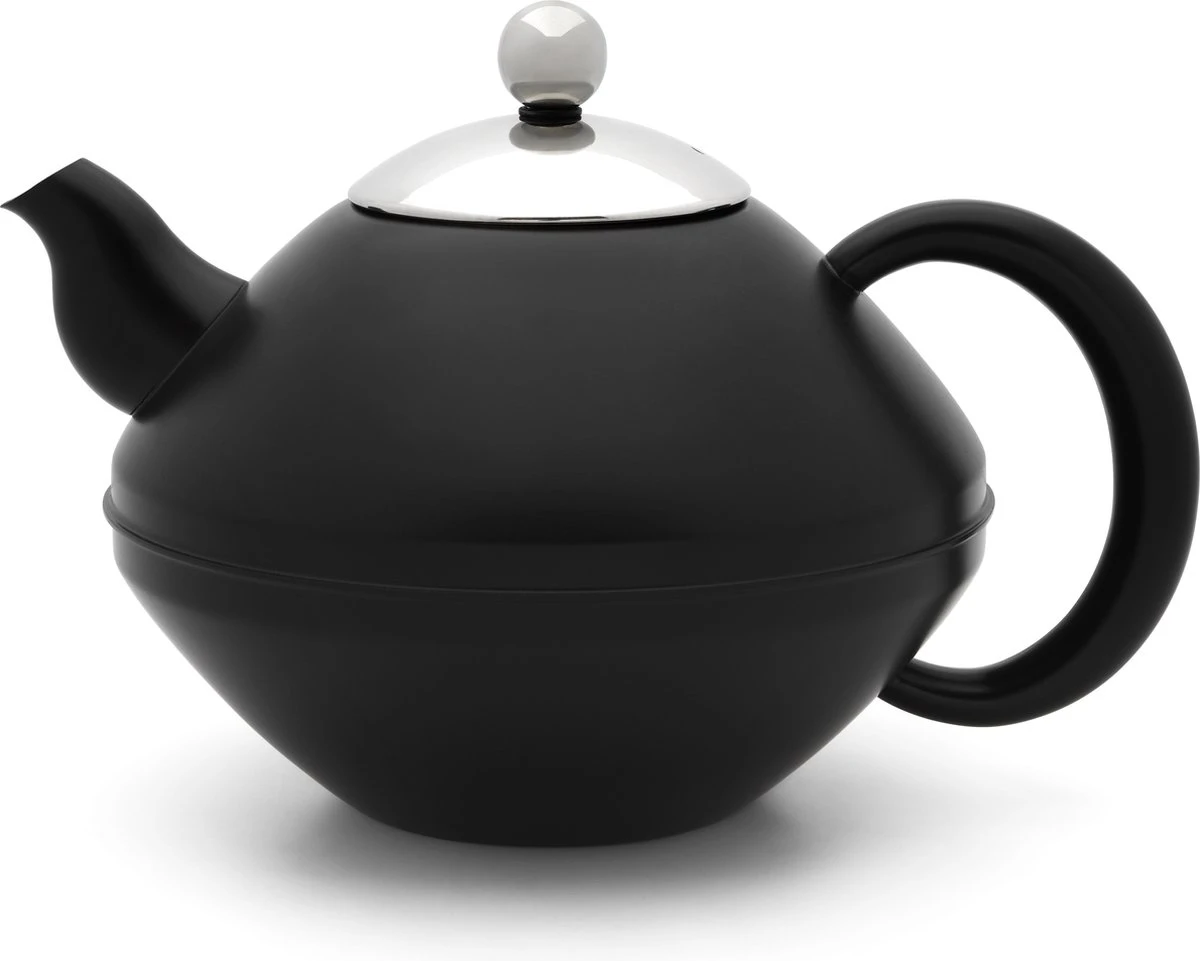Bredemeijer Theepot Minuet Ceylon 1,4L Dubbelwandig - Zwart 1 Bredemeijer Theepot Minuet Ceylon 1,4L Dubbelwandig - Zwart