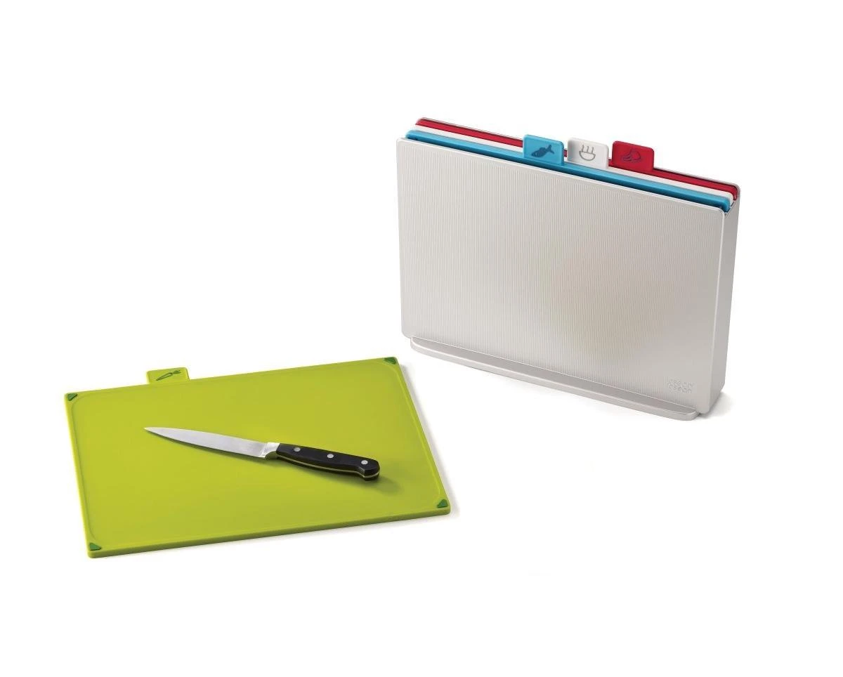 Joseph Joseph Index Snijplanken Groot - Polypropyleen/Kunststof - Set Van 4 Stuks - Zilver 3 Joseph Joseph Index Snijplanken Groot - Polypropyleen/Kunststof - Set Van 4 Stuks - Zilver - Afbeelding 3