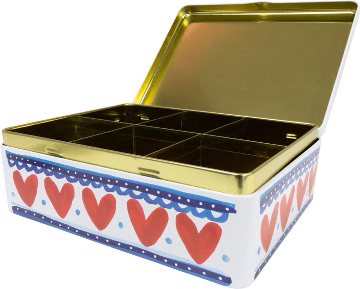 Theeblik - 25 Cm - Hollandse Cadeautjes - Holland Souvenir - Typisch Nederlands 2 Theeblik - 25 Cm - Hollandse Cadeautjes - Holland Souvenir - Typisch Nederlands - Afbeelding 2