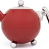 Bredemeijer - Theepot Bella Ronde 1,2L Carmine Red- Dubbelwandig
