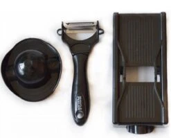 2in1 Miracle Peeler - Zwart - Kunststof - Dunschiller + Julienne Snijder - Bekend Van TV- Complete Set -Kookgerei Koning Verkoop 1200x969 6