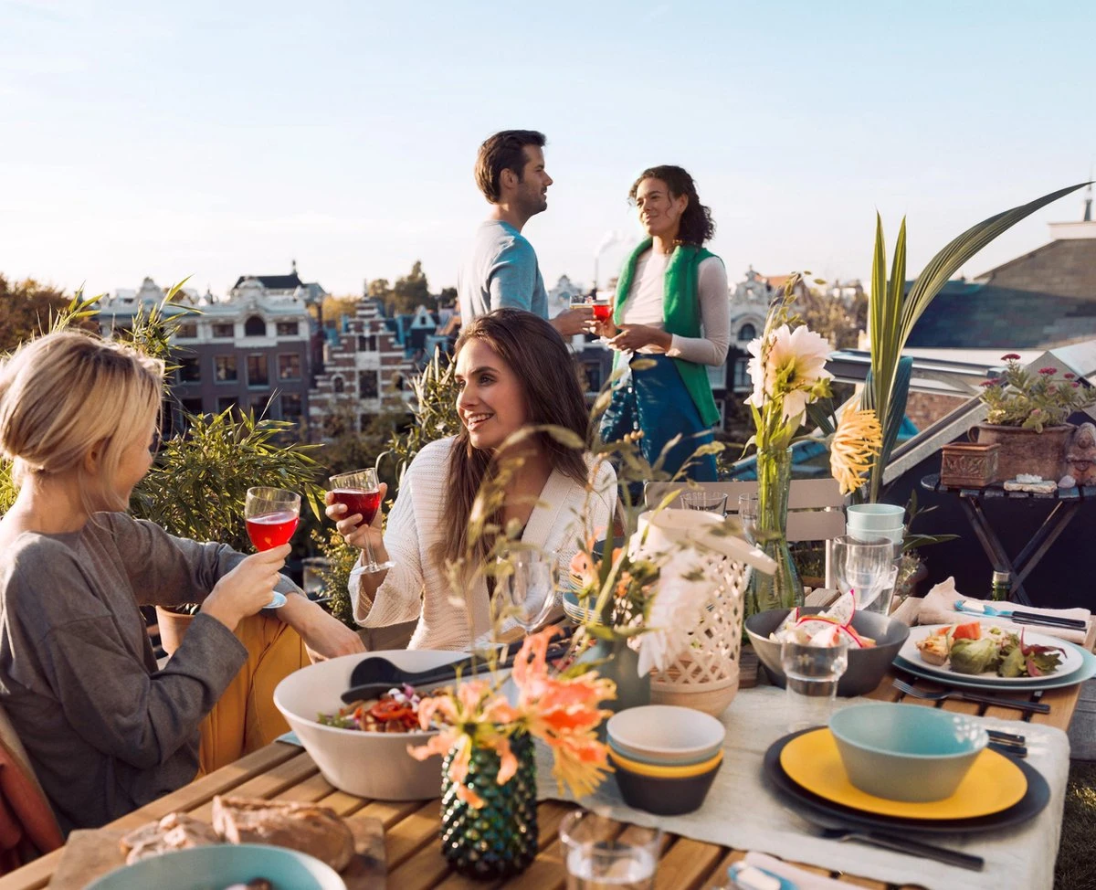 Mepal - Serviesset Bloom 8-delig – Geschikt Als Stijlvol Buitenservies - Pebble Assorti – Ideaal Voor Buiten En Binnen – Licht In Gewicht 2 Mepal - Serviesset Bloom 8-delig – Geschikt Als Stijlvol Buitenservies - Pebble Assorti – Ideaal Voor Buiten En Binnen – Licht In Gewicht - Afbeelding 2