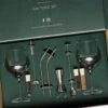 Cocora Gin Tonic Geschenkset - 12-delige RVS Cocktail Set - Tritan® Kristalglazen - Cocktail Boek - Luxe Cadeauverpakking - Zilver