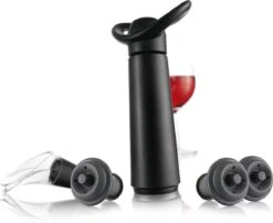 Vacu Vin Wijnpomp Concerto Vacuüm Rubber Zwart 5-delig -Kookgerei Koning Verkoop 1200x980 3