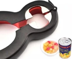 LOUZIR 6 In 1 Blikopener- Flesopener- Potopener- Deksel Opener- Gereedschap Om Doppen Van Flessen En Potten Te Verwijderen -Kookgerei Koning Verkoop 1200x983 4