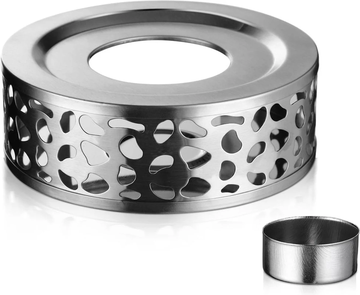 Monzana Theepot Glas - Met Theepotverwarmer – Voor 1,5 Liter RVS Zeef 8 Monzana Theepot Glas - Met Theepotverwarmer – Voor 1,5 Liter RVS Zeef - Afbeelding 8