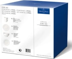 Villeroy & Boch For Me Starter Set - 4 Personen - Porselein 12 Villeroy & Boch For Me Starter Set - 4 Personen - Porselein -Kookgerei Koning Verkoop 1200x985 2