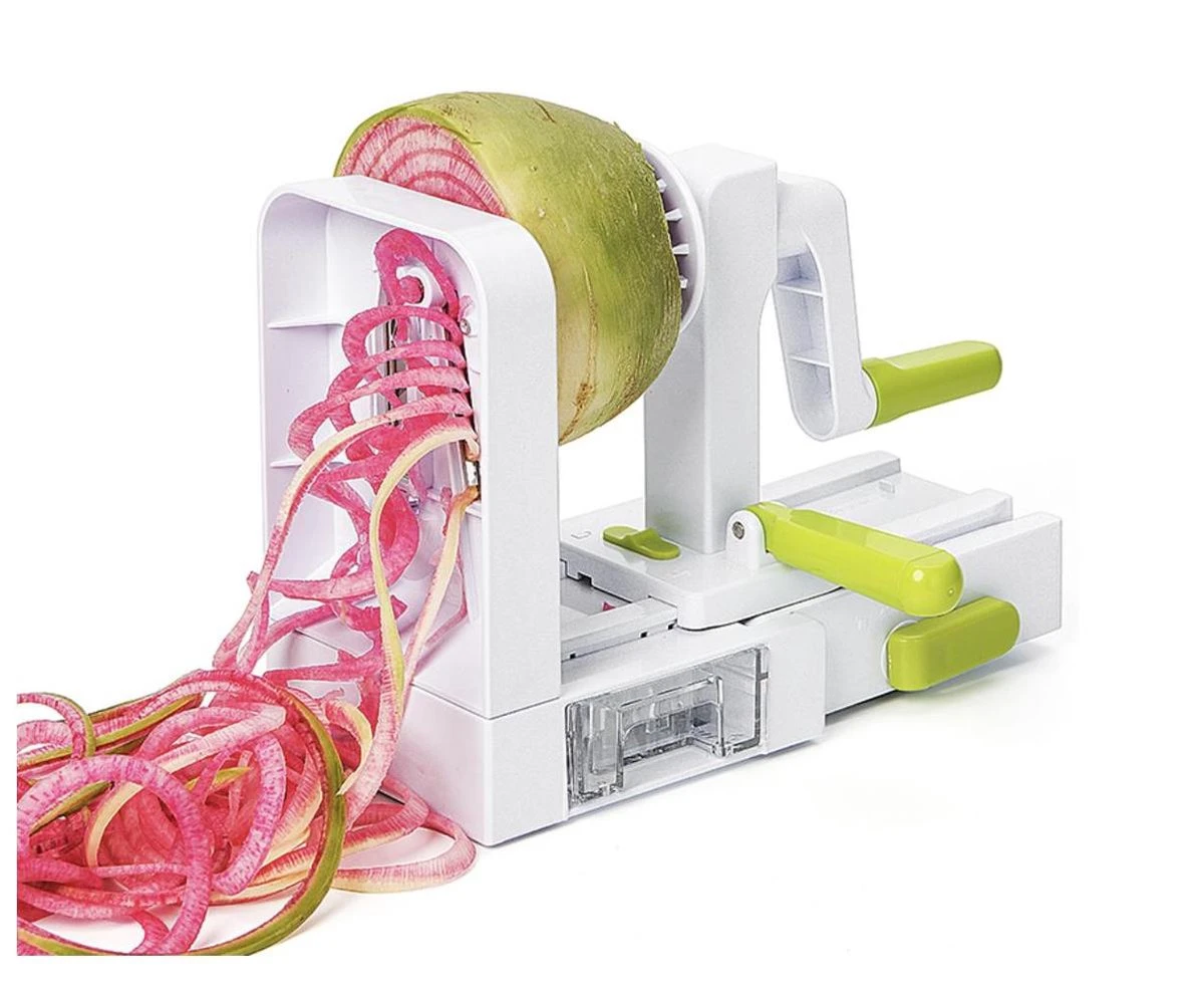 Merkloos Premiumful ® - Multifunctionele Spiraalsnijder Met Zuignap - Inclusief 5 Verschillende Snijbladen - Opvouwbaar - BPA Vrij 3 Merkloos Premiumful ® - Multifunctionele Spiraalsnijder Met Zuignap - Inclusief 5 Verschillende Snijbladen - Opvouwbaar - BPA Vrij - Afbeelding 3