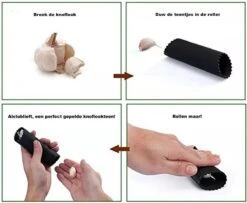 Mister Mill Knoflookpers RVS Incl. Peller En Borstel - Lookpers - Knoflook Pers - Gemberpers - Knoflooksnijder - Knoflookpeller - Garlic Press -Kookgerei Koning Verkoop 1200x988 5