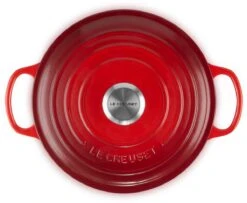 Le Creuset - Gietijzeren - Lage Braadpan - 24cm - Kersenrood -Kookgerei Koning Verkoop 1200x988 9