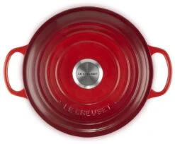 Le Creuset - Gietijzeren - Lage Braadpan - 24cm - Kersenrood -Kookgerei Koning Verkoop 1200x989 13