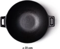 Orange85 Gietijzeren Wokpan - Alle Warmtebronnen - Inductie - Wok - Zwart - 31cm - Gietijzer - Wokpannen 9 Orange85 Gietijzeren Wokpan - Alle Warmtebronnen - Inductie - Wok - Zwart - 31cm - Gietijzer - Wokpannen -Kookgerei Koning Verkoop 1200x989 14