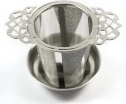 Theefilter RVS - Theezeef Losse Thee Voor Kop Of Hele Pot Met Houder En Lekbakje -Kookgerei Koning Verkoop 1200x989 16