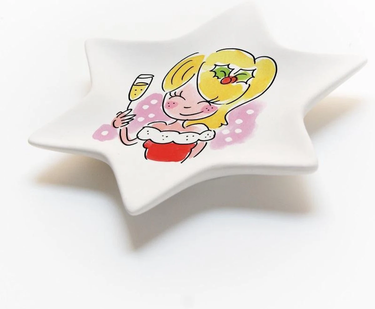 Blond Amsterdam Kerst Bord Ster Girl - 12 Cm 1 Blond Amsterdam Kerst Bord Ster Girl - 12 Cm