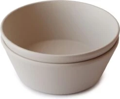 Siliconen Kommen - Mushie - Vanille - Set 2 -Kookgerei Koning Verkoop 1200x993 5