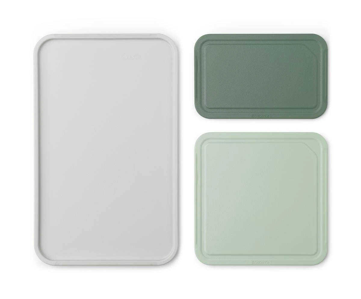 Brabantia Tasty+ Kunststof Snijplanken Plus Dienblad - Snijplankenset 3-delig - Mixed Colours 1 Brabantia Tasty+ Kunststof Snijplanken Plus Dienblad - Snijplankenset 3-delig - Mixed Colours