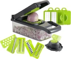 Merkloos Groentesnijder | Multifunctionele Groentesnijder | Handmatige Groentesnijder | Snijder | Vegetable Cutter | Fruit Snijder | Mandoline | Snijmachine | Keukengerei | Kookgerei