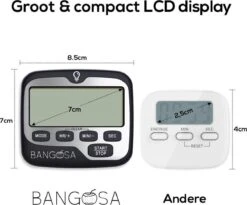 BanGosa® Magnetisch Digitale Kookwekker - Timer - RVS - Keukenwekker Digitaal - Digitale Keuken Timer - Stopwatch Met Magneet -Kookgerei Koning Verkoop 1200x996 2