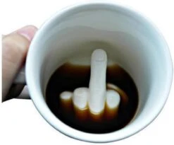 Merkloos Middelvinger Koffiemok - Grappig - Creatief - Perfect Cadeau - Humor - Thee - Melk - Keramiek -Kookgerei Koning Verkoop 1200x997