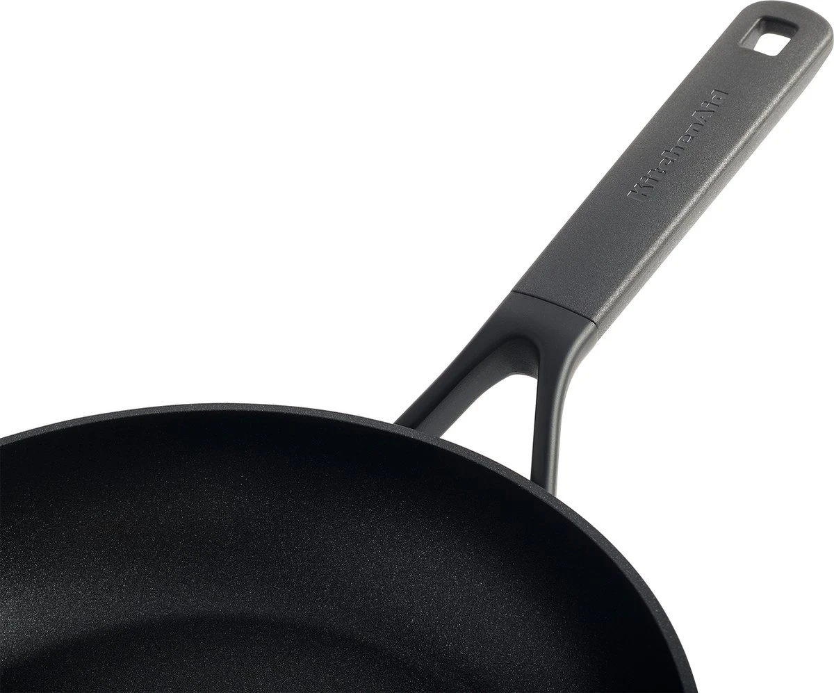 KitchenAid Classic Forged Aluminium Wok ø28cm - Zwart - Inductie - Anti-aanbak 3 KitchenAid Classic Forged Aluminium Wok ø28cm - Zwart - Inductie - Anti-aanbak - Afbeelding 3