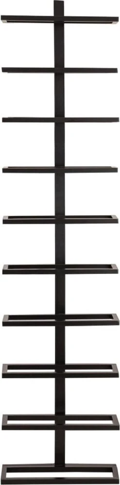 PTMD Icon Wijnrek - 10 X 27 X 116 Cm - Ijzer - Zwart