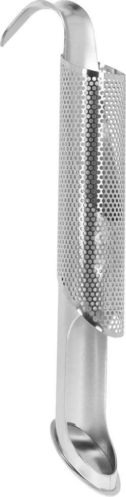 Krumble Theezeef - Hangend - Pijp - Theezeefje - Thee Ei - Tea Infuser - Kruidenfilter - Voor Losse Thee - RVS - Zilver - 4 X 2 X 15 Cm