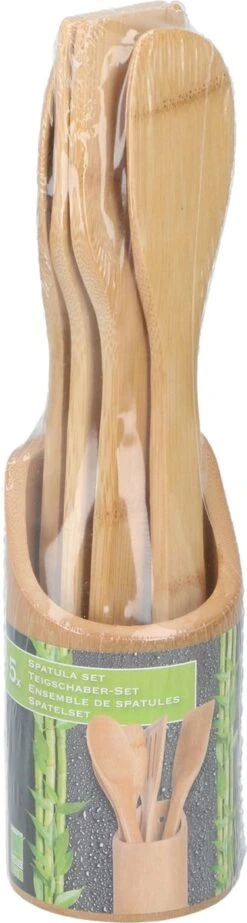 Merkloos 5-delige Bamboehouten Spatelset In Pot Met Ophang Oog - Bamboe Houten Keukengerei 3 Merkloos 5-delige Bamboehouten Spatelset In Pot Met Ophang Oog - Bamboe Houten Keukengerei -Kookgerei Koning Verkoop 321x1200
