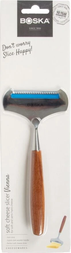 Boska Kaasschaaf Zacht Vienna - Kaasschaaf Jonge Kaas - Kaasschaaf Zachte Kaas - Kaasschaaf Houten Handvat - RVS - Kaasschaaf Die Niet Plakt - Keukengerei - Keuken Accessoires - - 10 Jaar Garantie -Kookgerei Koning Verkoop 340x1200