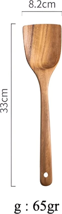 Thaise Teak Houten Lepel Set - Natuurlijk Hout - Rijst Lepel - Vergiet - Soep Lepel - Schep Lepels - Pollepels -Kookgerei Koning Verkoop 351x1200 1