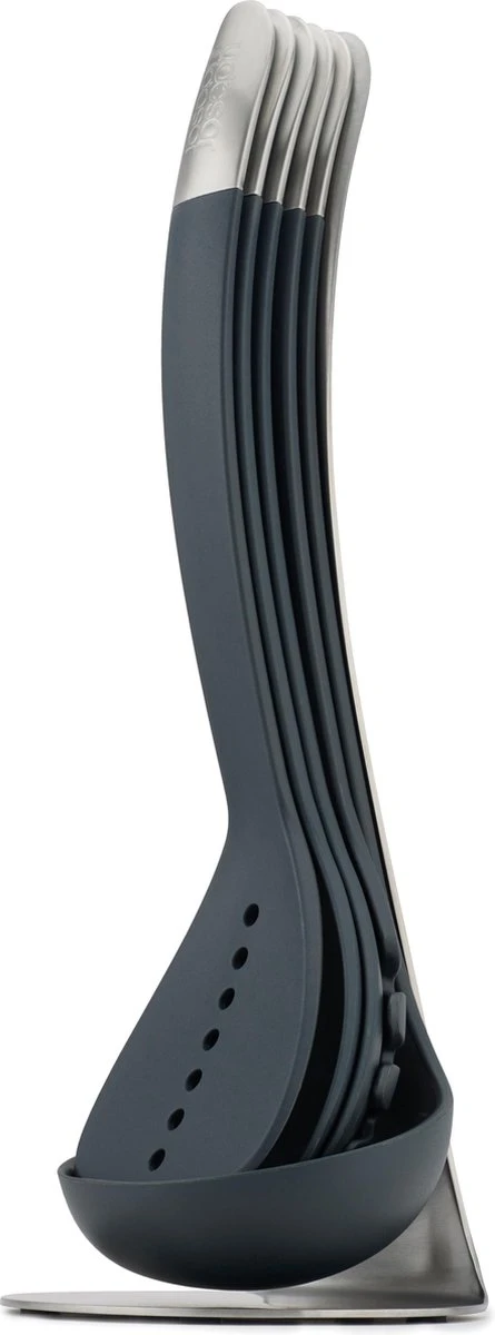 Keukenhulp Set Met Houder, Grijs, 5-delig - Joseph Joseph | 100 Collectie 1 Keukenhulp Set Met Houder, Grijs, 5-delig - Joseph Joseph | 100 Collectie