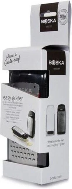 Boska Easy Grater - Tafelrasp - RVS - Zwart - Met Opvangbakje -Kookgerei Koning Verkoop 459x1200