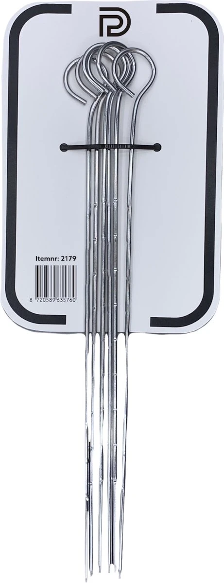 PD® - Barbecue Spiezen 30 Cm - 6delig - BBQ Spiezen Set - Spiezen Voor Marsmallows - Vleesspiezen - Vleespennen - Saté Prikkers 4 PD® - Barbecue Spiezen 30 Cm - 6delig - BBQ Spiezen Set - Spiezen Voor Marsmallows - Vleesspiezen - Vleespennen - Saté Prikkers - Afbeelding 4