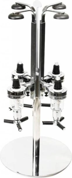 United Entertainment - Bar Butler Carrousel Flessenhouder Voor 4 Flessen, Draaibare Cocktail Drankdispenser Voor Man Cave Thuisbar Keuken, 51xø24.5 Cm -Kookgerei Koning Verkoop 488x1200 5