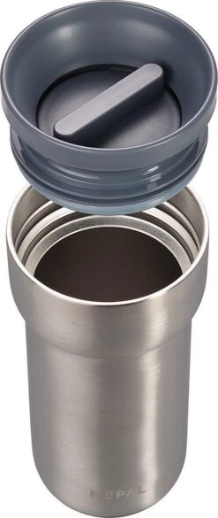 Mepal Isoleerbeker Ellipse 375 Ml – Houdt Je Drankje 4 Uur Warm En 8 Uur Koud – Natural Brushed – Koffiebeker To Go – Lekdicht – Thermosbeker -Kookgerei Koning Verkoop 507x1200