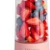 Merkloos Mini Blender - Smoothie Maker - Compact Blender - Draagbare Blender - Oplaadbare Mini Blender - Portable Blender - Draagbare Mini Blender - Lichtgewicht - Vitamer 4 Bladen - Fruit Juicer - Fruit Blender - Blender - Blender - Blenders - Keukenmachines