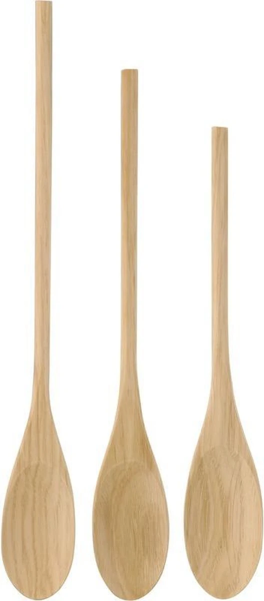 Merkloos 3x Houten Pollepels 3 Maten - Kookgerei Keuken Pollepel - Roerlepels 1 Merkloos 3x Houten Pollepels 3 Maten - Kookgerei Keuken Pollepel - Roerlepels
