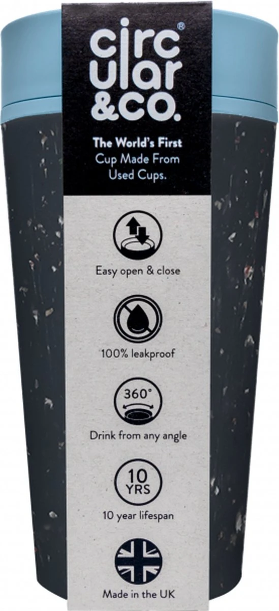 RCUP 340 Ml - Zwart/Blauw Black And Teal 1 RCUP 340 Ml - Zwart/Blauw Black And Teal